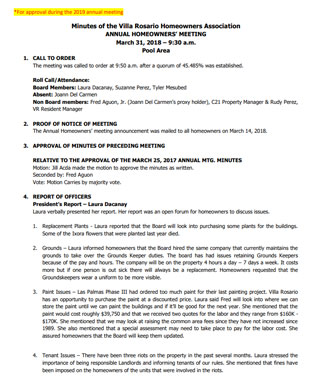 Annual Meeting Notice