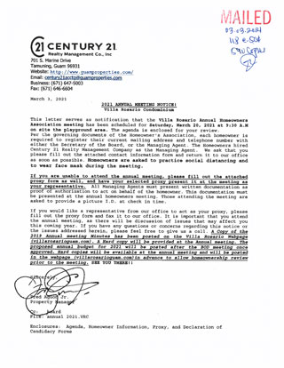 Annual Meeting Notice